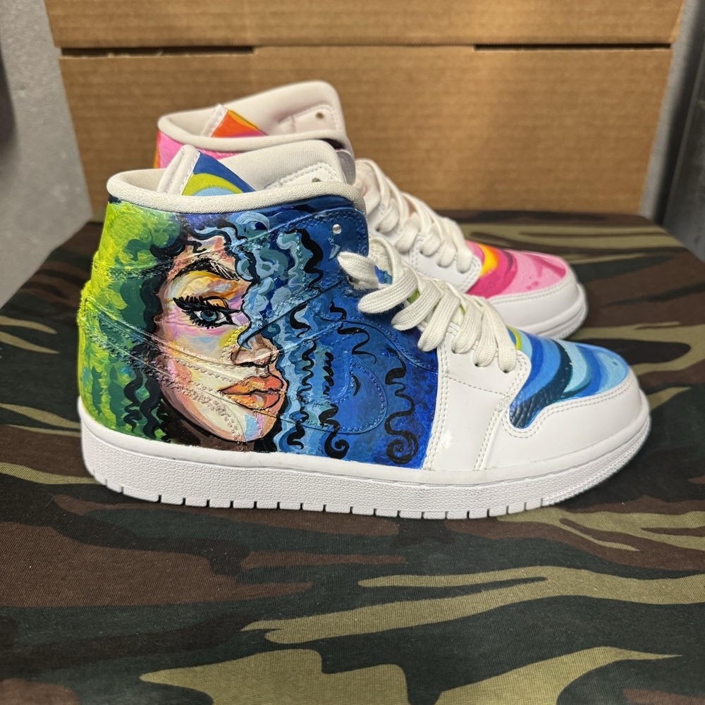 Air Jordan 1 Mid Zendaya 'Euphoria One‎ of a Kind - Picture 5 of 8